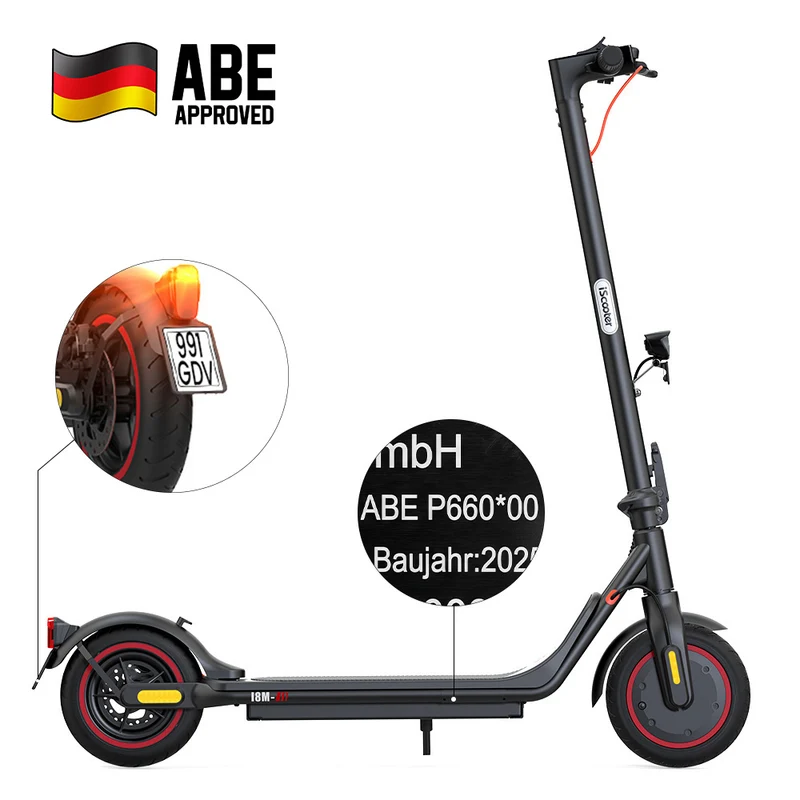 iScooter i8M / i9M City Pendler E-Scooter mit Straßenzulassung