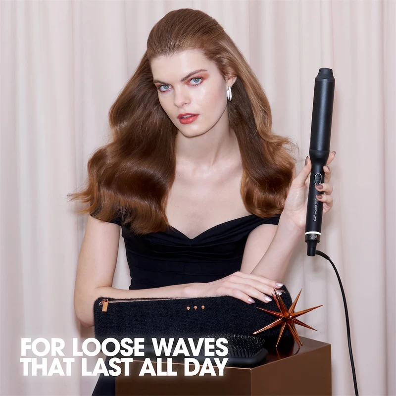 Chronos Curve Max Wand Curler Black Gift Set
