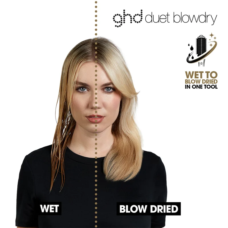 Duet Blowdry 2-In-1 Hair Dryer Brush Cashmere Beige