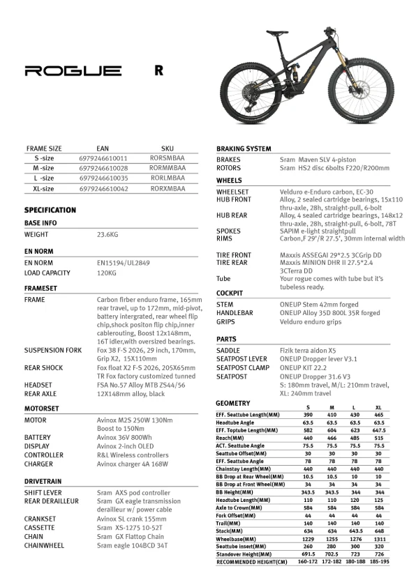 Velduro Rogue R - E-MTB | powered by AVINOX