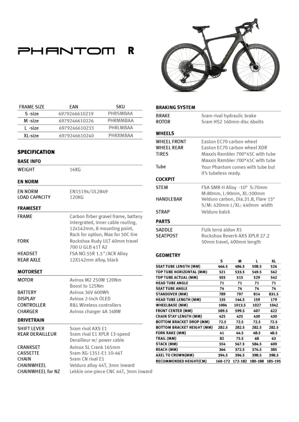 Velduro Phantom R - E-Gravel | powered by AVINOX