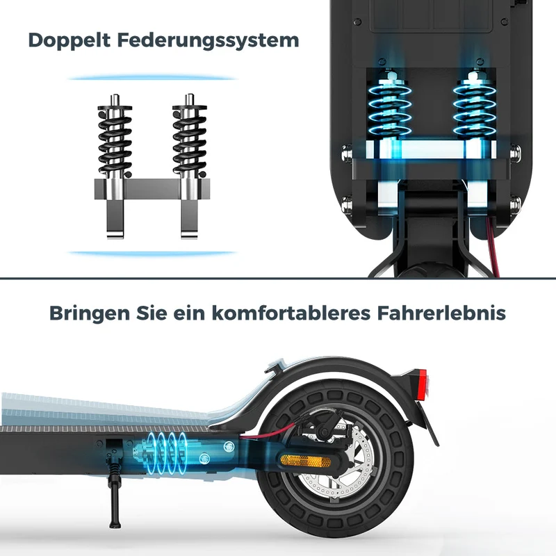 E9MAX E-Scooter Mit Sitz (ABE, eKFV)