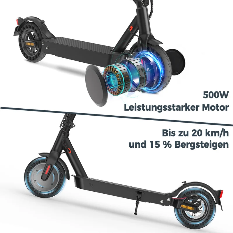 E9MAX E-Scooter Mit Sitz (ABE, eKFV)