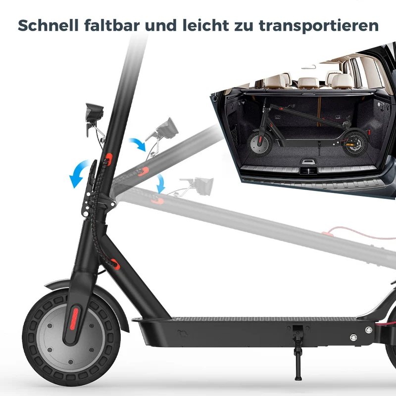 E9MAX E-Scooter Mit Sitz (ABE, eKFV)