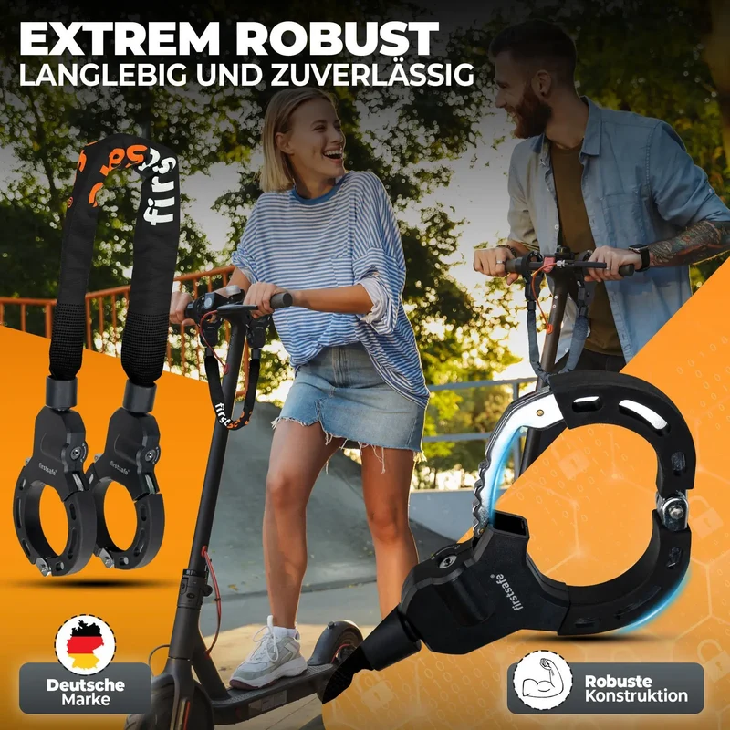 firstsafe™ E-Scooter Schloss mit Silikonmantel
