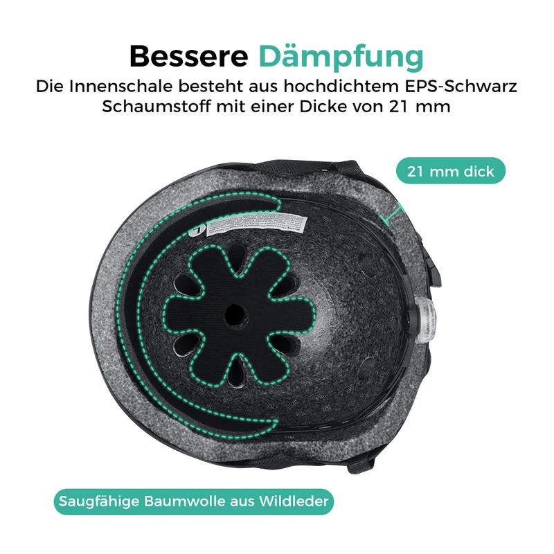 E-Scooter helm mit Rücklicht für Erwachsene
