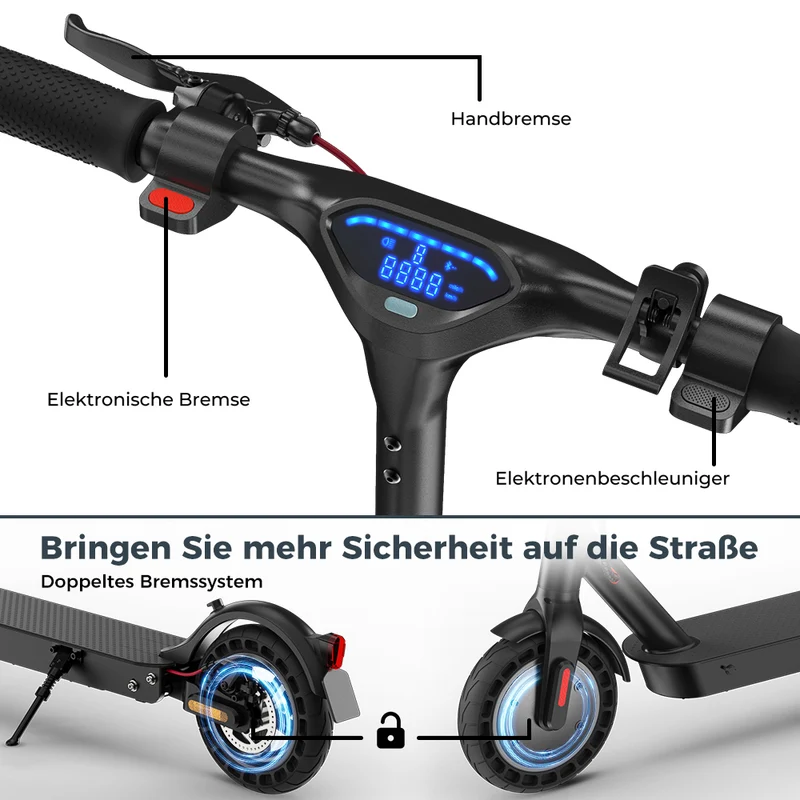 E9TMAX E-Scooter Mit Federung