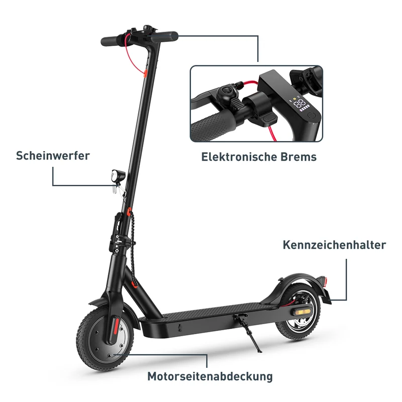 E9 E-Scooter mit Straßenzulassung 350w