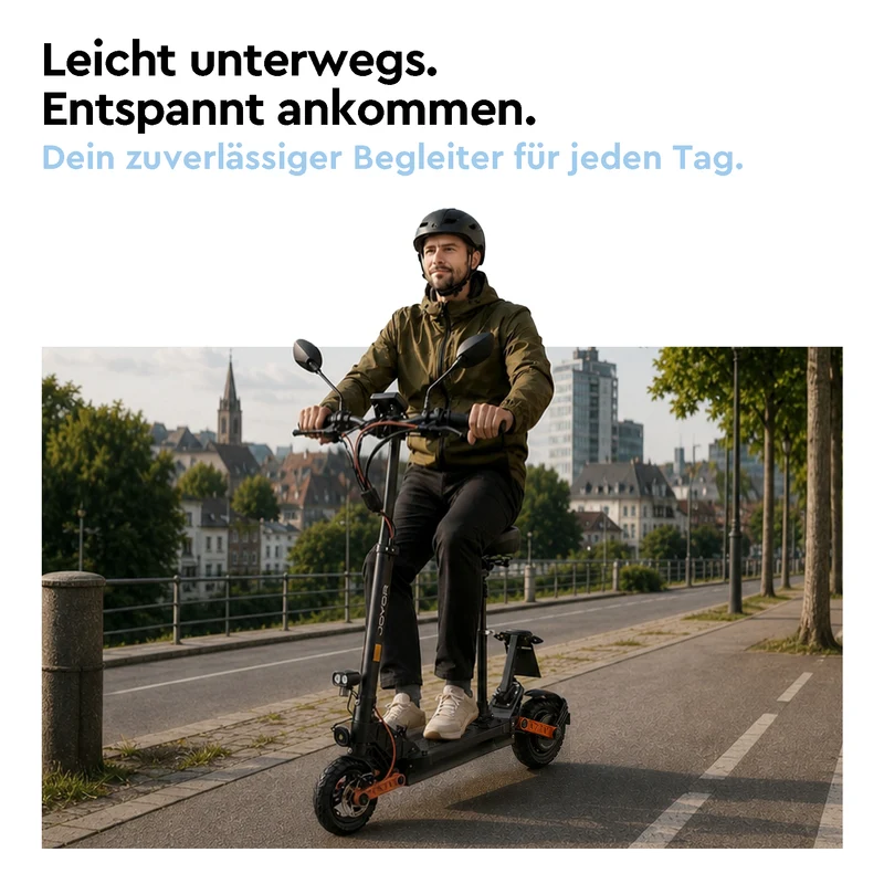Joyor E-Scooter S8E mit Sitz und Mopedversicherung (ABE) (Neue Verpackung)