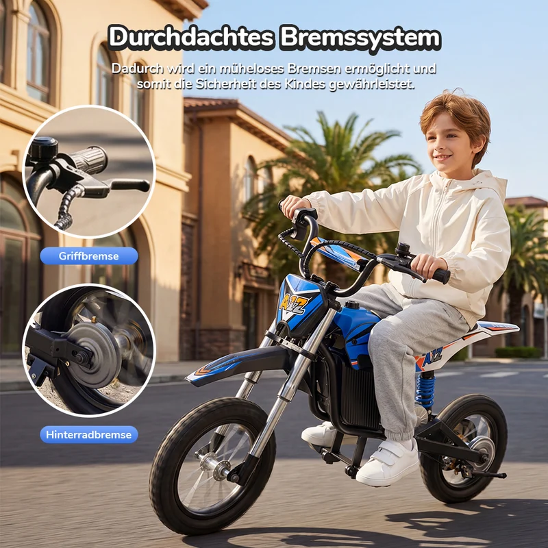 A12 Dirtybike für Kinder ab 5 Jahren mit Ambientebeleuchtung
