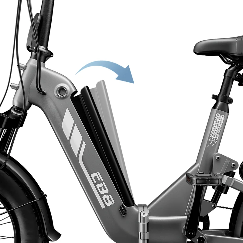 EB8 1000W Faltbares E-Fatbike mit 20" Fat-Reifen und bis zu 145km Reichweite