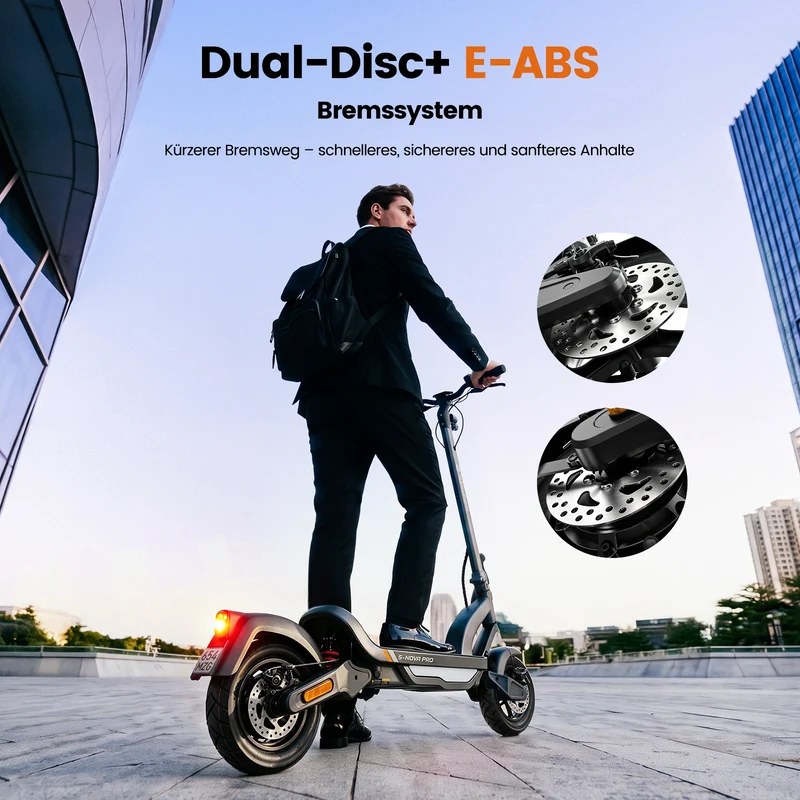 isinwheel S-Nova Pro 70KM Urban Komfort-Pendler E-Scooter Mit Straßenzulassung(ABE, eKFV)