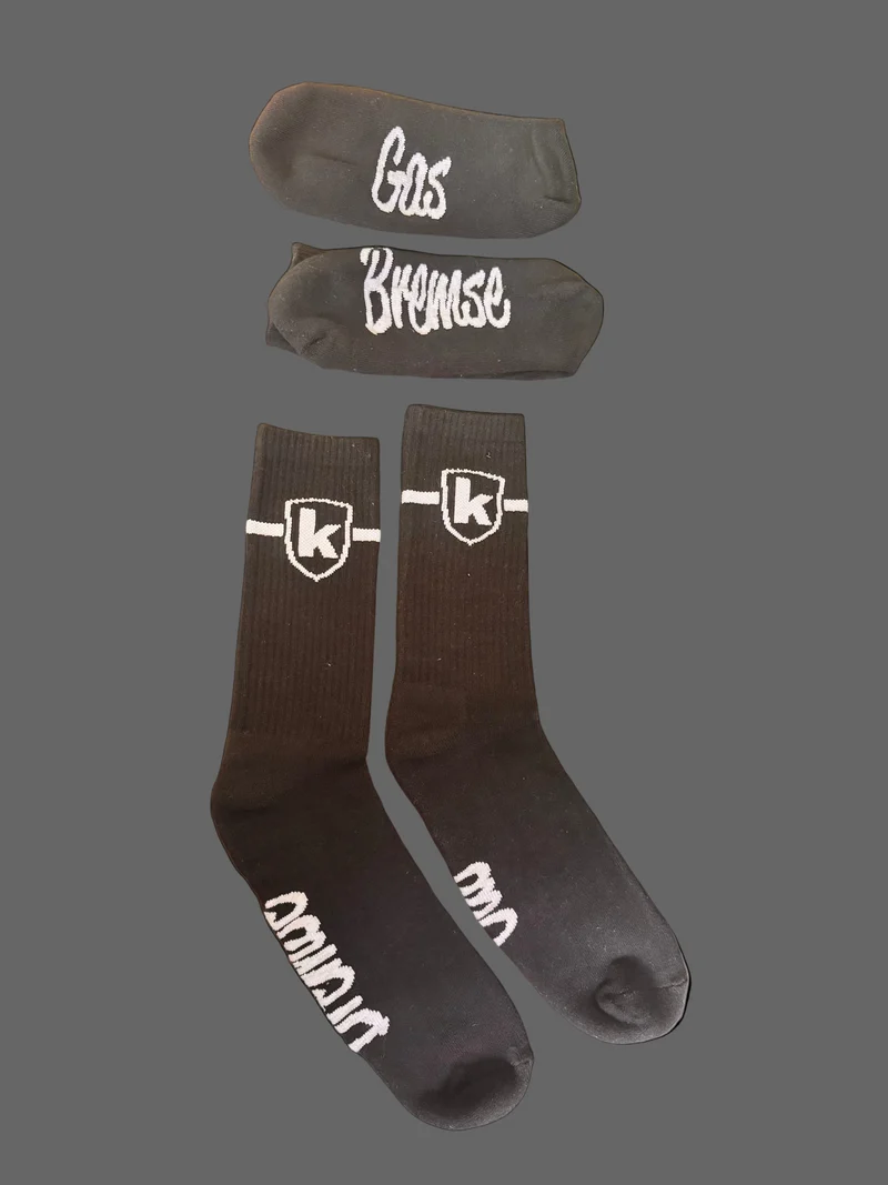 K-SOCKS GAS/ BREMSE BLACK