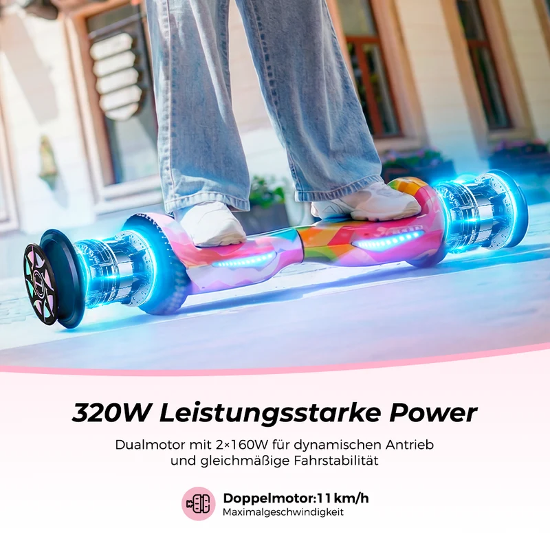 H1 Bluetooth Hoverboard Kinder 6.5"