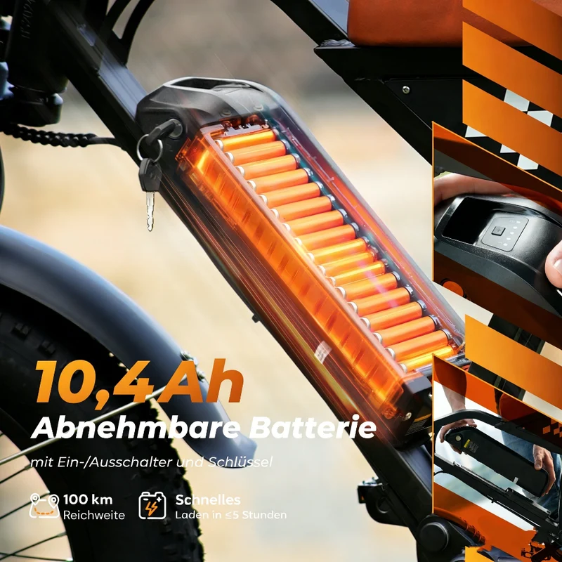 EB5 20″ Fat Tire E-Mountainbike