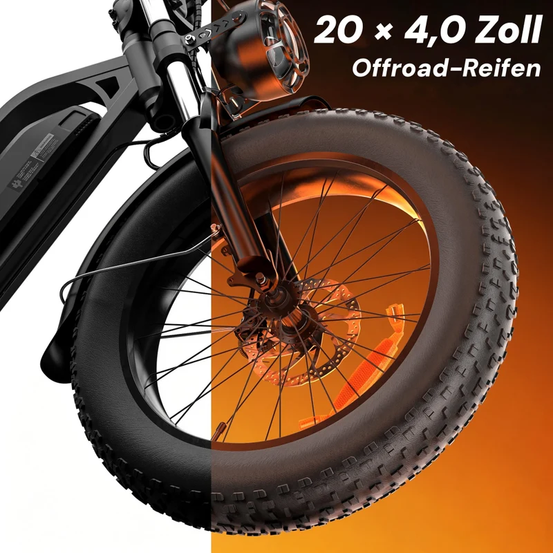 EB5 20″ Fat Tire E-Mountainbike