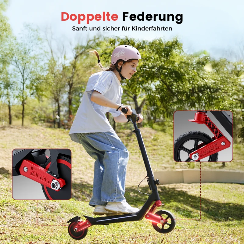 iScooter K6 Kinder E-Scooter mit Doppelfederung