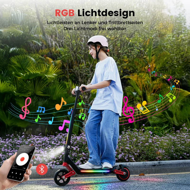 iScooter K6 Kinder E-Scooter mit Doppelfederung