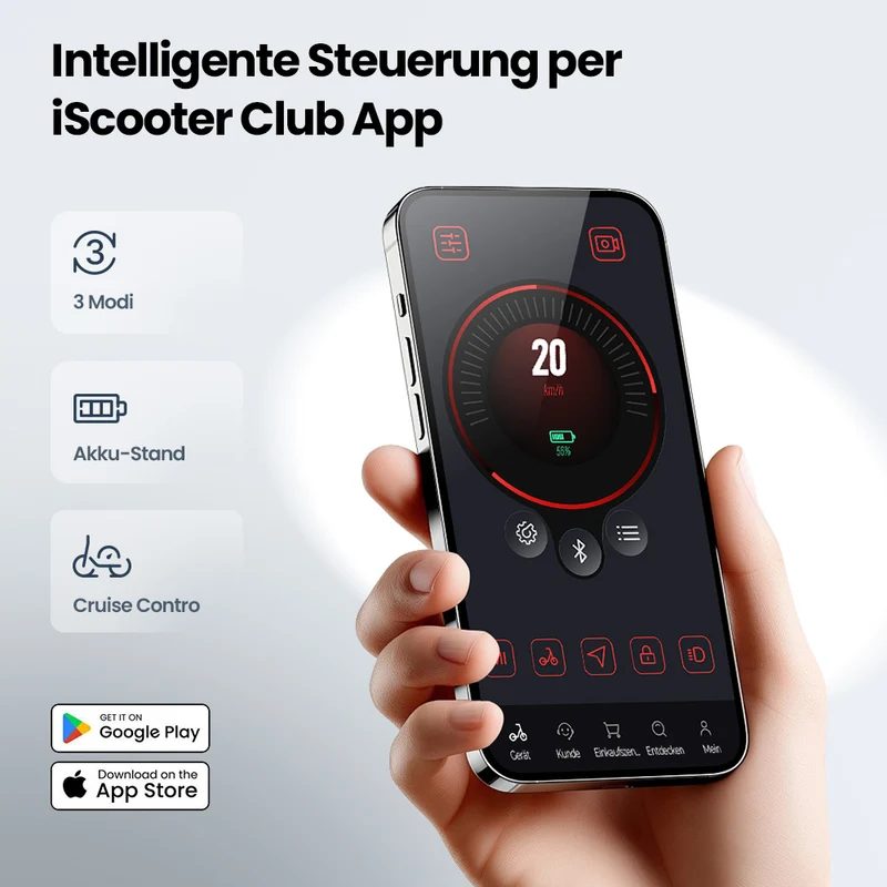 iScooter i8M / i9M City Pendler E-Scooter mit Straßenzulassung
