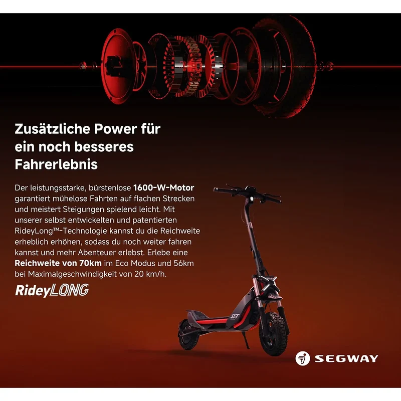 Ninebot KickScooter ZT3 Pro D Powered by Segway (mit Straßenzulassung)