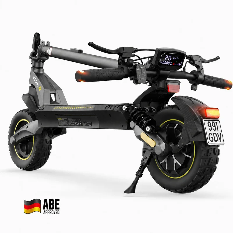 V5 Pro All-Terrain Offroad E-Scooter mit Straßenzulassung (ABE, eKFV)