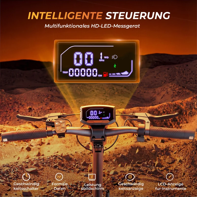 V5 Pro All-Terrain Offroad E-Scooter mit Straßenzulassung (ABE, eKFV)