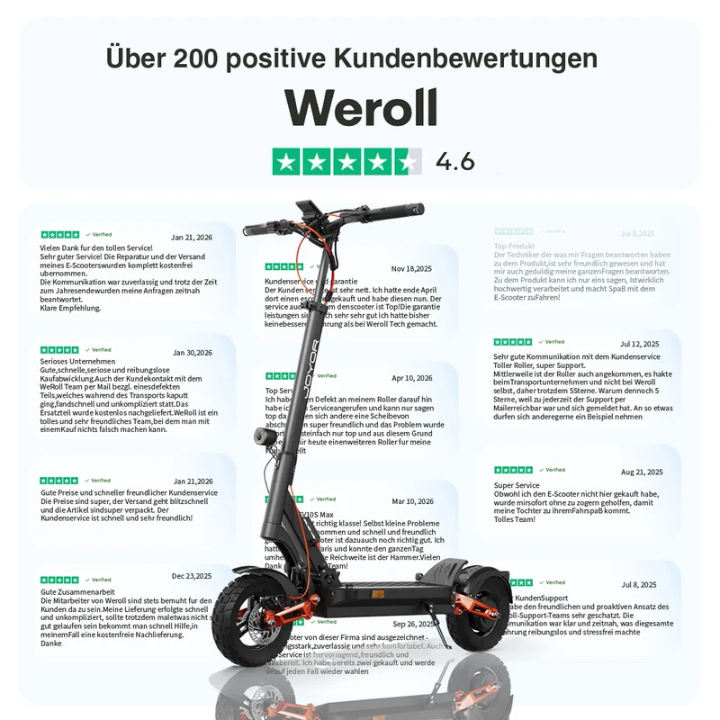 Joyor T6E Pro mit ABE kaufen | Deutscher Fachhändler