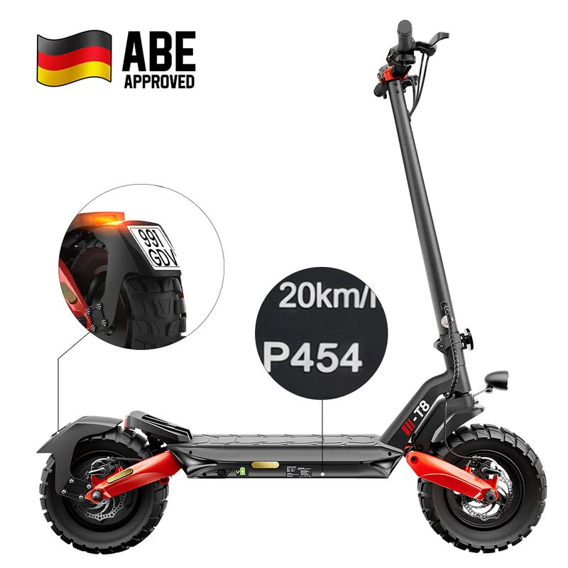 iScooter T8 Offroad E-Scooter Mit Straßenzulassung (ABE/eKFV)