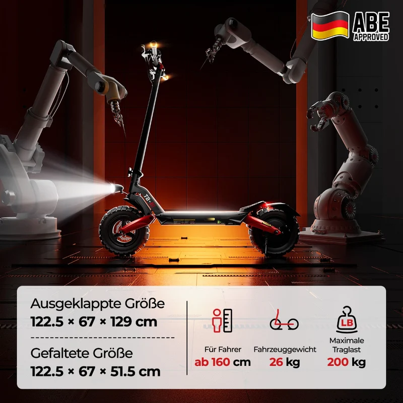 iScooter T8 Offroad E-Scooter Mit Straßenzulassung (ABE/eKFV)