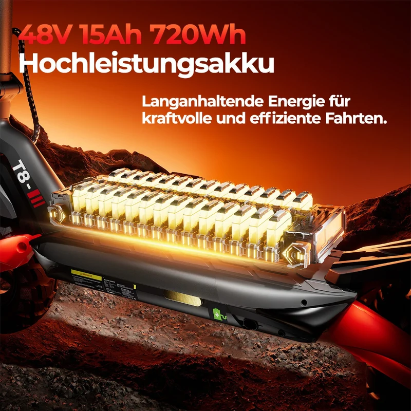 iScooter T8 Offroad E-Scooter Mit Straßenzulassung (ABE/eKFV)