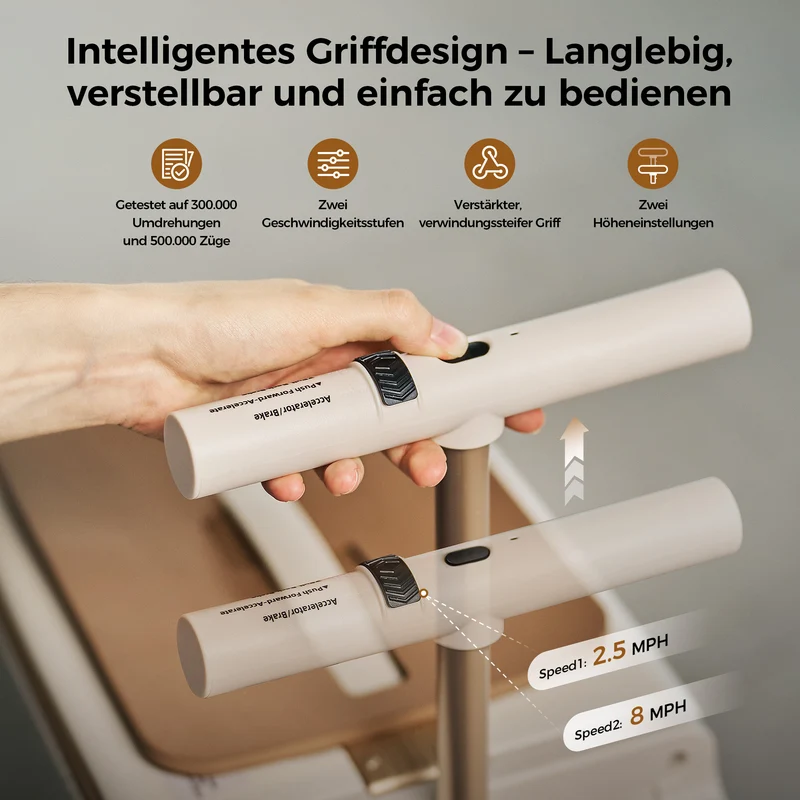 isinwheel 20-Zoll Fahrbarer Elektrischer Reisekoffer mit Flugzeugtauglich