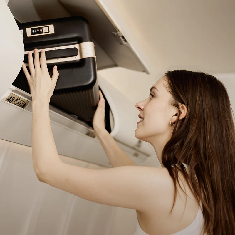 isinwheel 20-Zoll Fahrbarer Elektrischer Reisekoffer mit Flugzeugtauglich