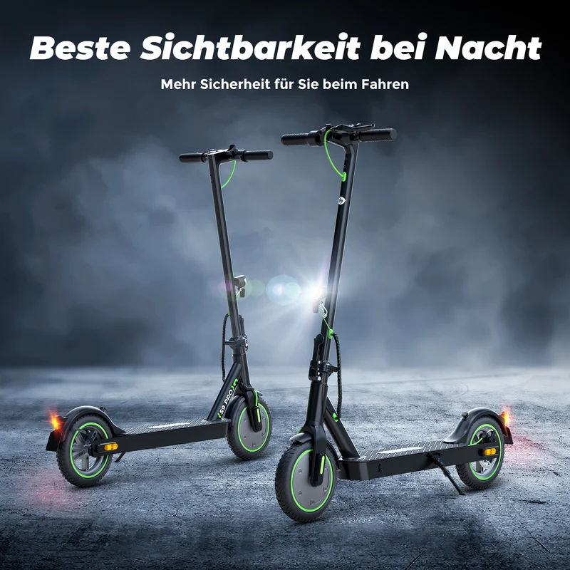 isinwheel S9Pro City-Pendler E-Scooter Doppelfederung Mit Straßenzulassung (ABE, eKFV)