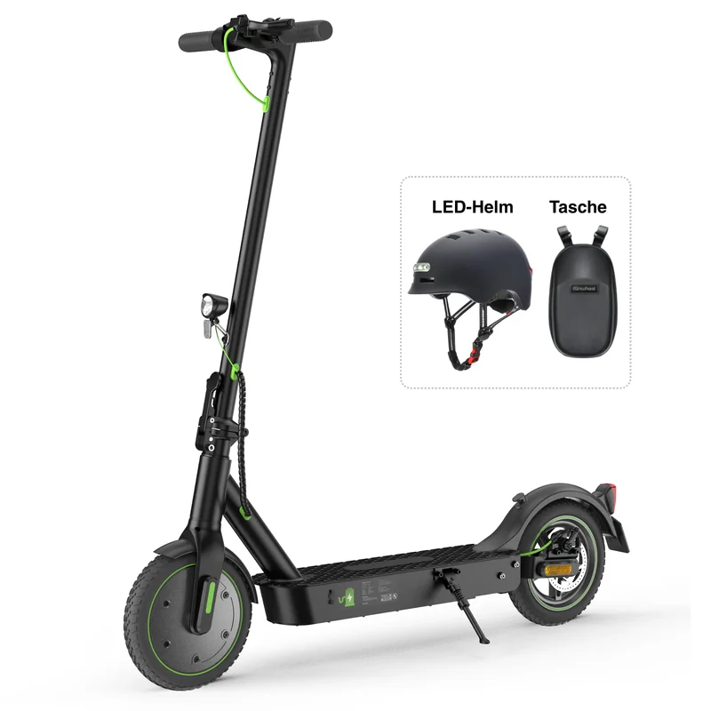 isinwheel S9Pro City-Pendler E-Scooter Doppelfederung Mit Straßenzulassung (ABE, eKFV)
