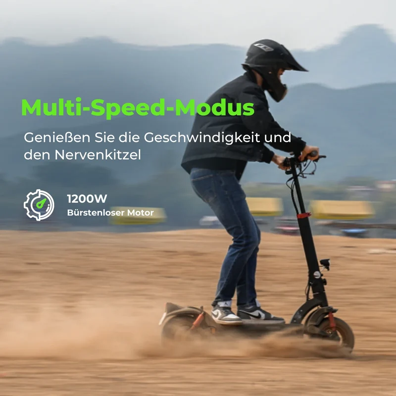 isinwheel GT2 11-Zoll High-Performance Offroad E-Scooter Mit Straßenzulassung (ABE, eKFV)