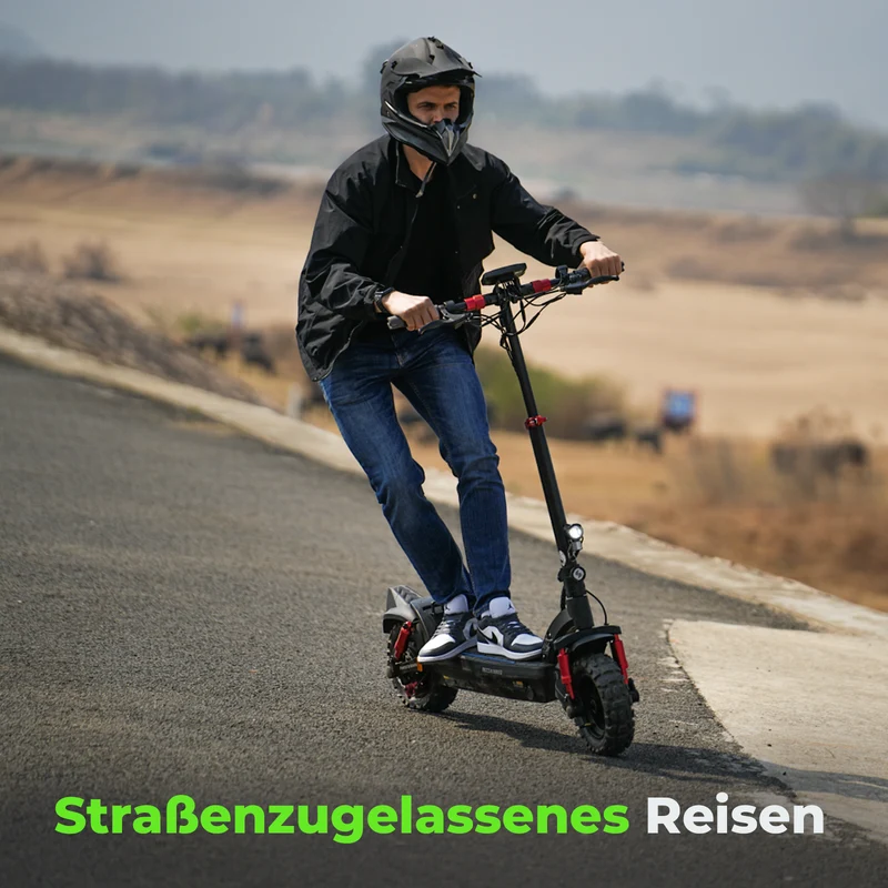 isinwheel GT2 11-Zoll High-Performance Offroad E-Scooter Mit Straßenzulassung (ABE, eKFV)