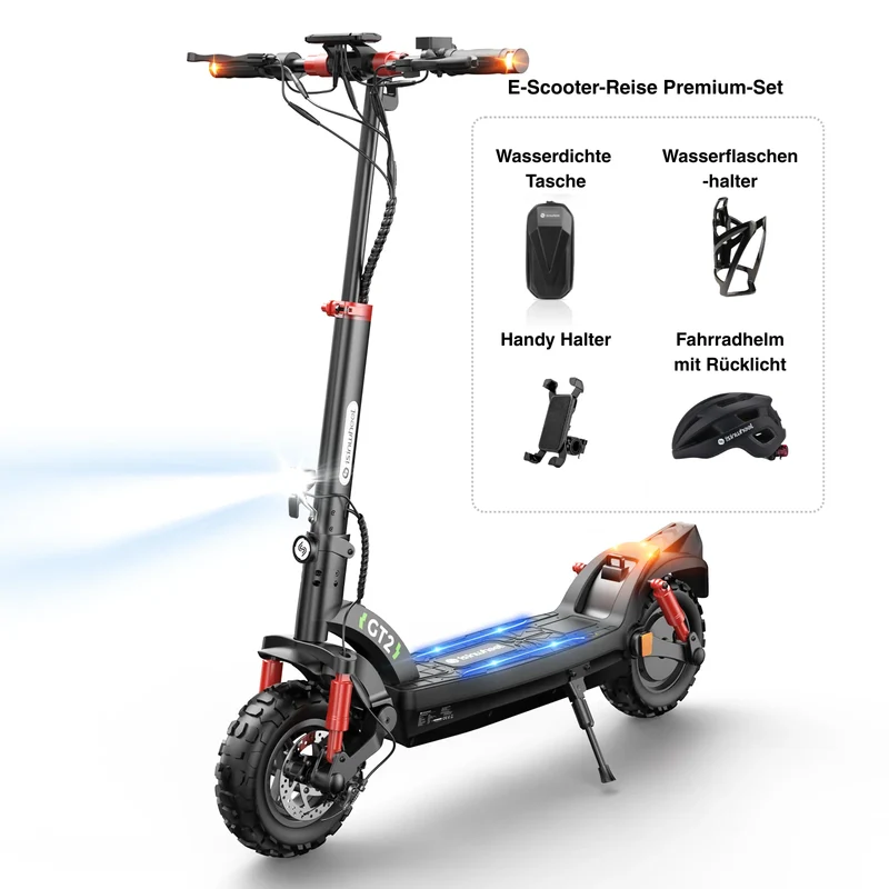 isinwheel GT2 11-Zoll High-Performance Offroad E-Scooter Mit Straßenzulassung (ABE, eKFV)