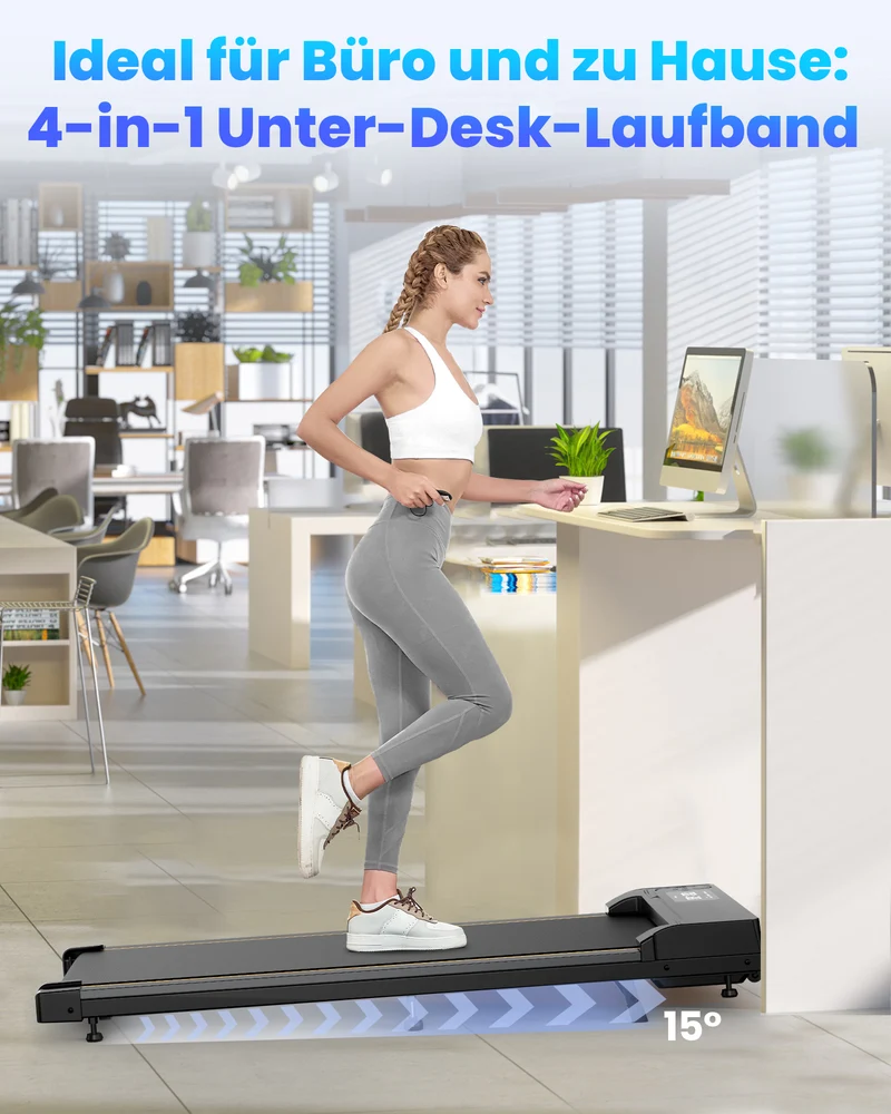 JT31 Walking Pad Laufband mit 15° Neigungsverstellung
