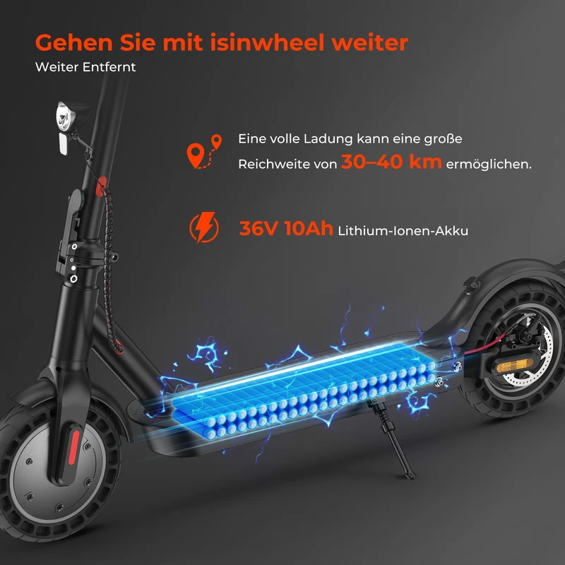 E9TMax City-Pendler E-Scooter Mit Straßenzulassung (ABE, eKFV)