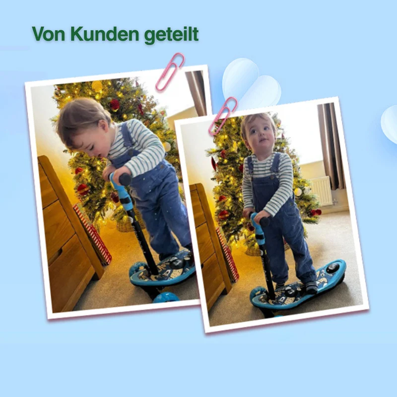 isinwheel Mini-Elektroroller mit 3 Rädern für Jungen im Alter von 3–12 Jahren