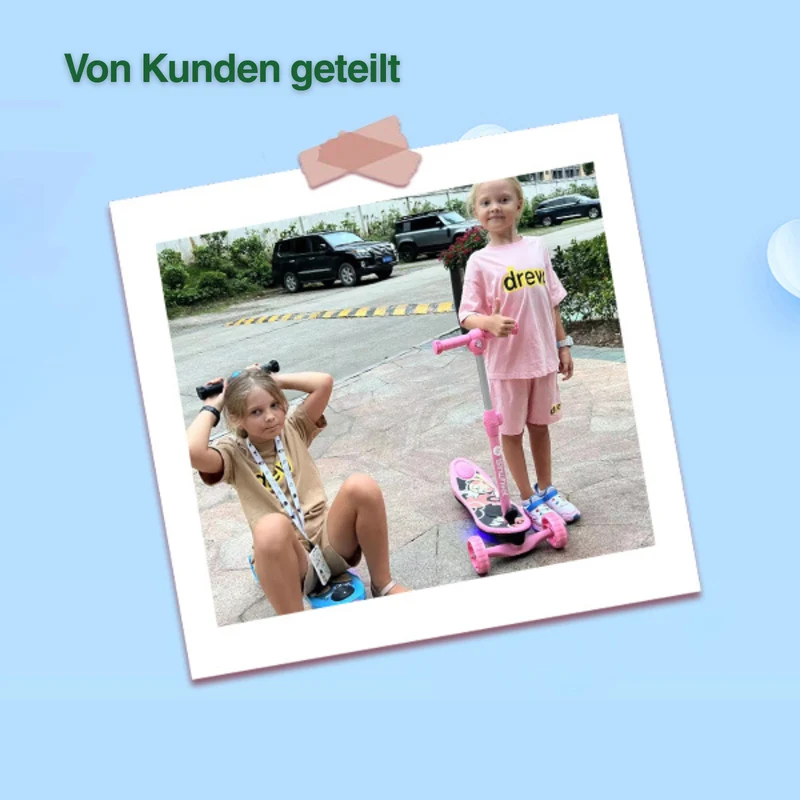 isinwheel Mini-Elektroroller mit 3 Rädern für Jungen im Alter von 3–12 Jahren