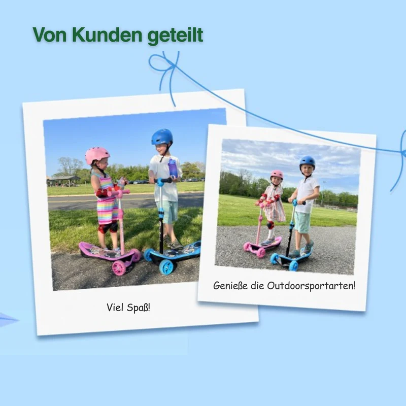 isinwheel Mini-Elektroroller mit 3 Rädern für Jungen im Alter von 3–12 Jahren