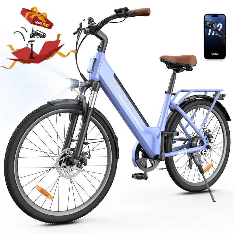 isinwheel UCityS Trekking E-Bike Tiefeinsteiger mit 750W Motor und App