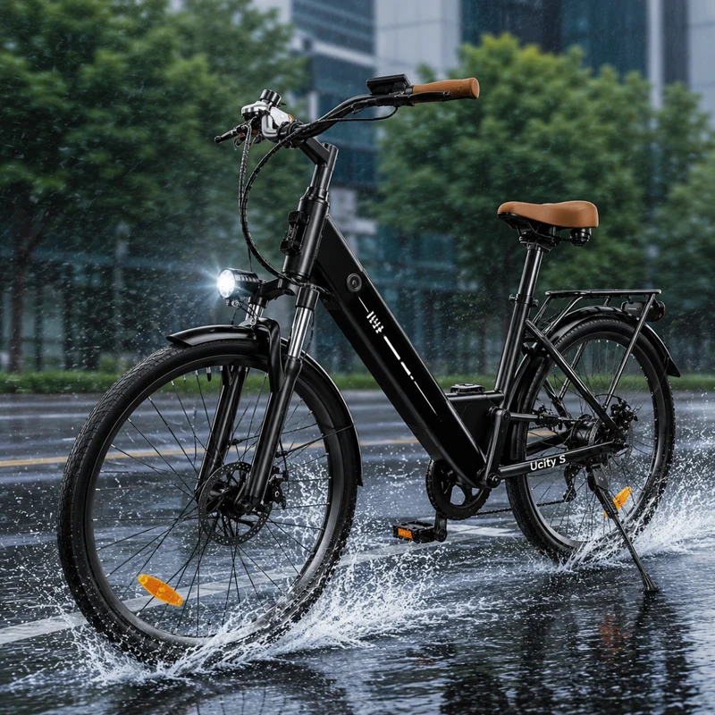 isinwheel UCityS Trekking E-Bike Tiefeinsteiger mit 750W Motor und App