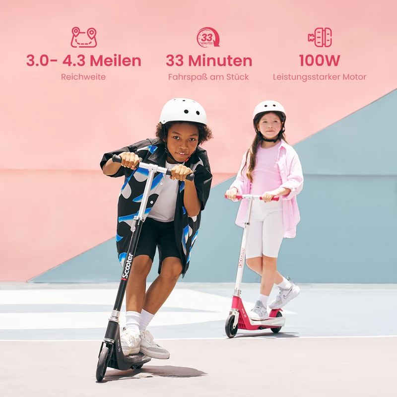 iScooter iK1S Kinder E-Scooter mit höhenverstellbarem Lenker