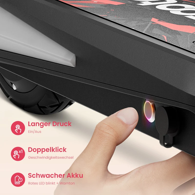 iScooter iK1S Kinder E-Scooter mit höhenverstellbarem Lenker
