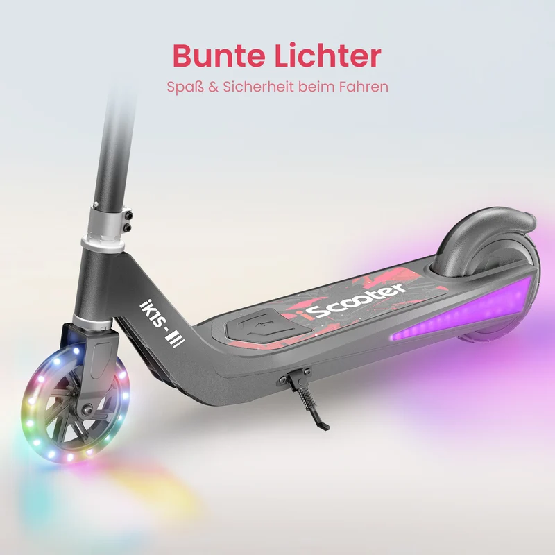 iScooter iK1S Kinder E-Scooter mit höhenverstellbarem Lenker