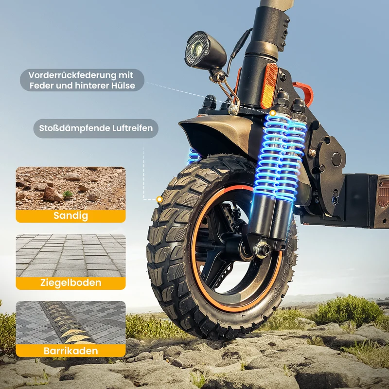 iScooter M2 Offroad E-Scooter Mit Straßenzulassung (ABE/eKFV)