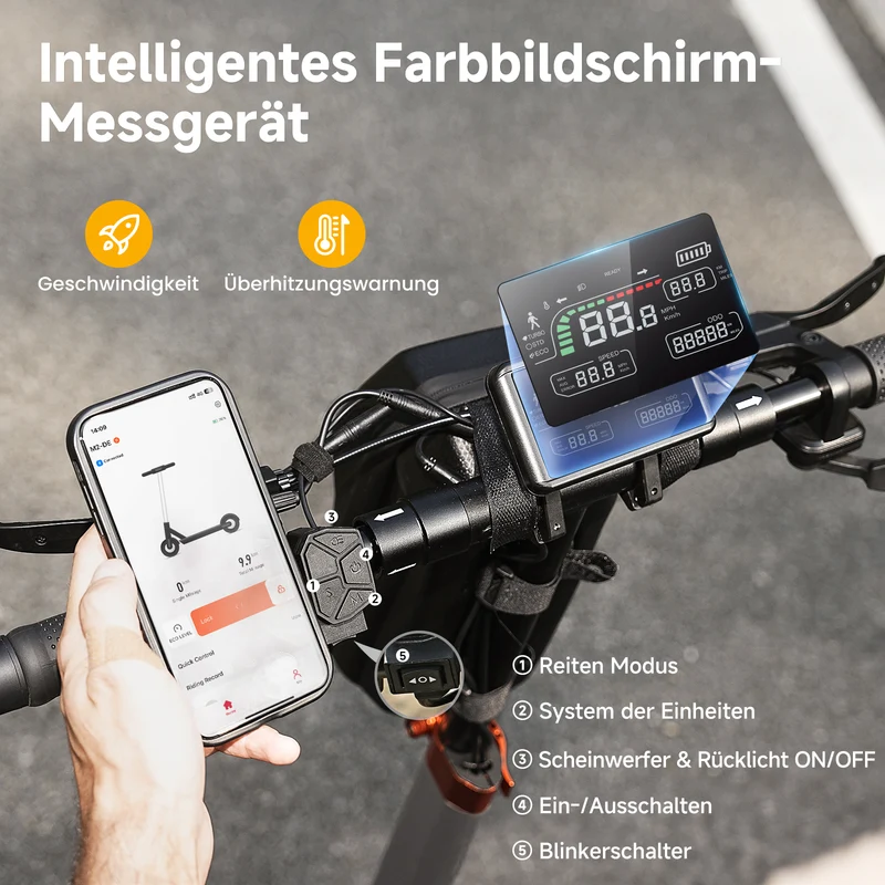 iScooter M2 Offroad E-Scooter Mit Straßenzulassung (ABE/eKFV)
