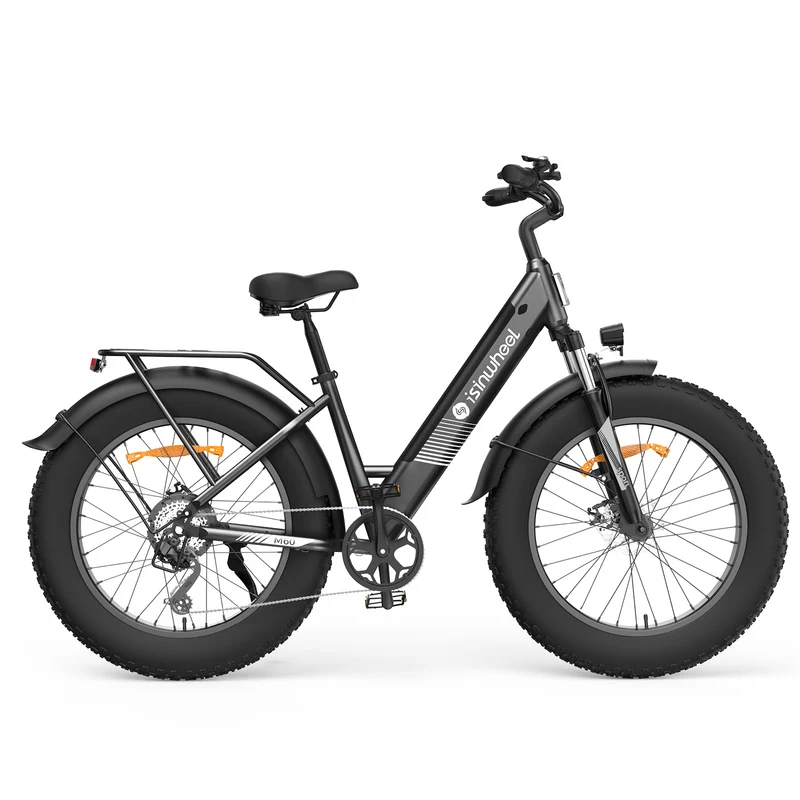 isinwheel M60 E-Fatbike Cruiser mit 26 Zoll Fat Tires 750W Motor
